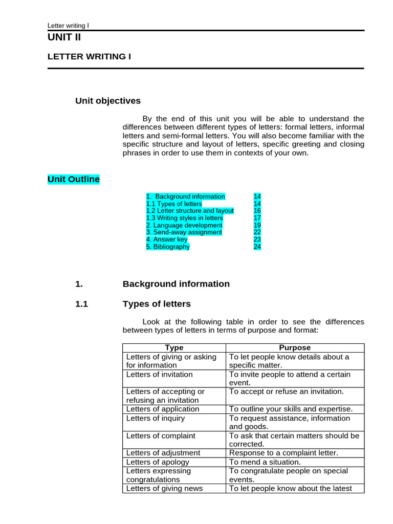 Understanding Letter Types and Structure | PDF | Madam