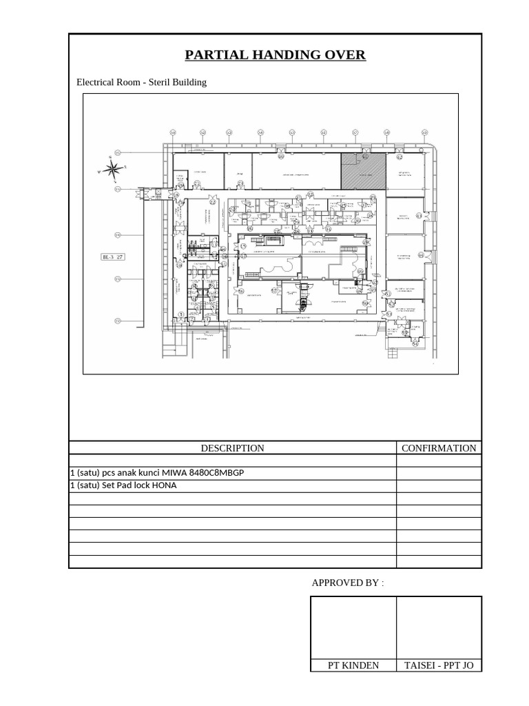Partial Handover Confirmation Report | PDF