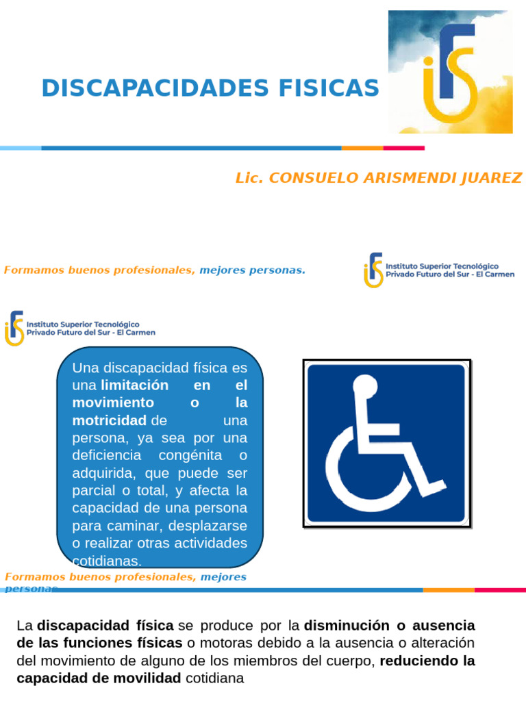 Tipos y grados de discapacidades físicas | PDF | Invalidez | Las emociones
