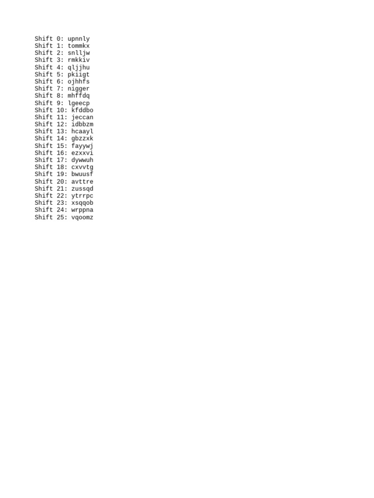 Decoded Shifts | PDF