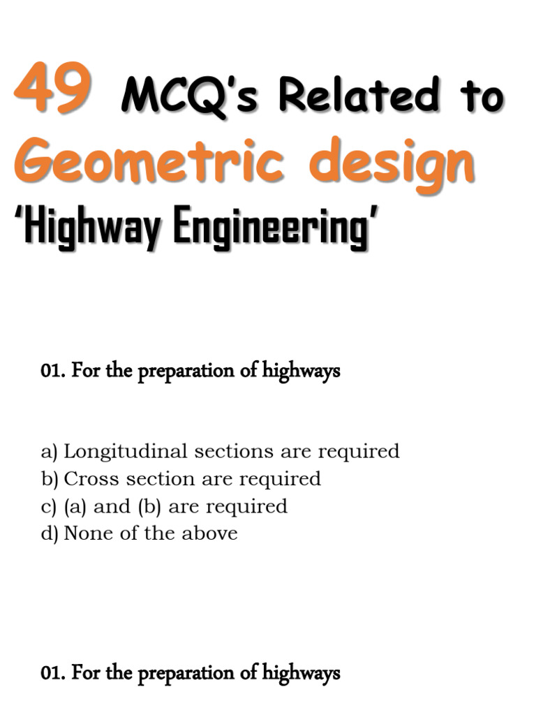 Geometric Design | PDF | Land Transport | Road Transport