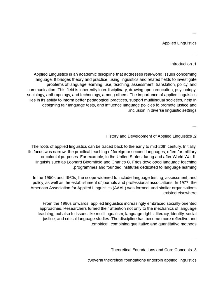 Understanding Applied Linguistics | PDF | Second Language Acquisition ...