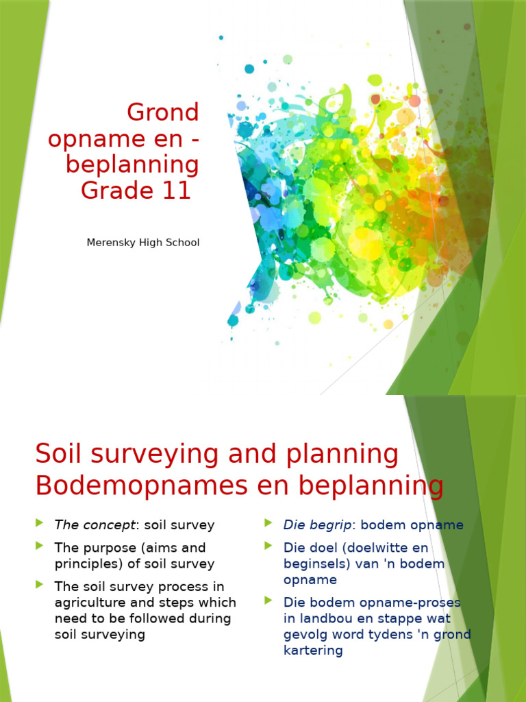 Soil Surveying and Planning Guide | PDF | Erosion | Soil