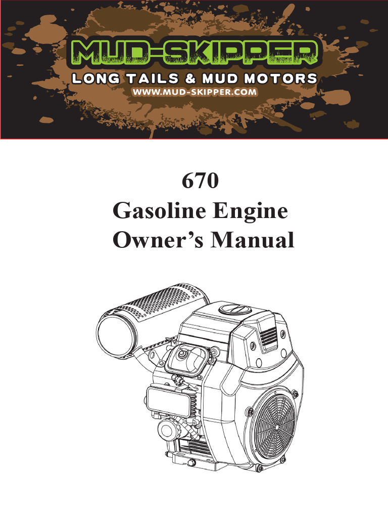 670 Gasoline Engine Owner's Manual | PDF | Motor Oil | Piston