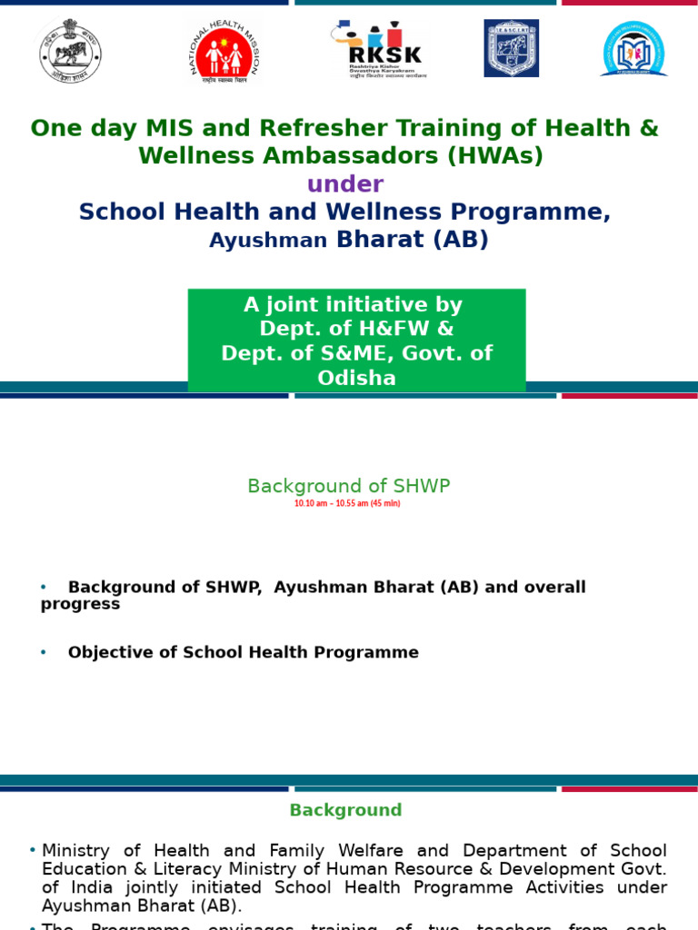 Health & Wellness Training for Odisha Schools | PDF | Foods | Substance ...