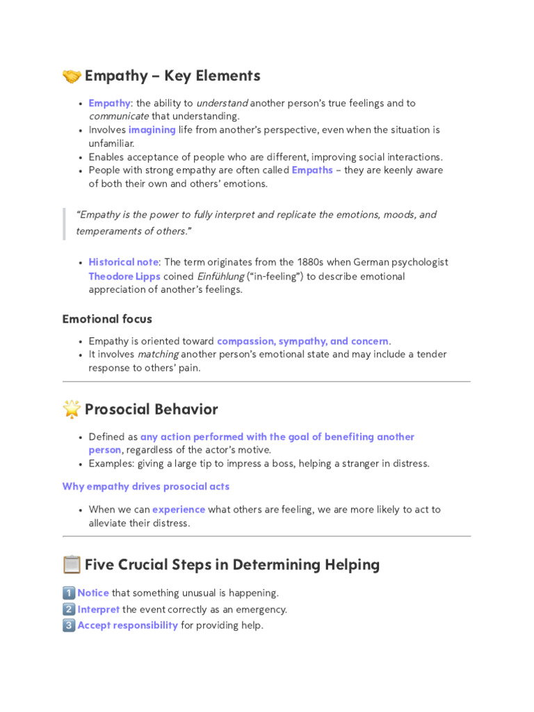 Understanding Empathy and Its Impact | PDF | Empathy | Sympathy