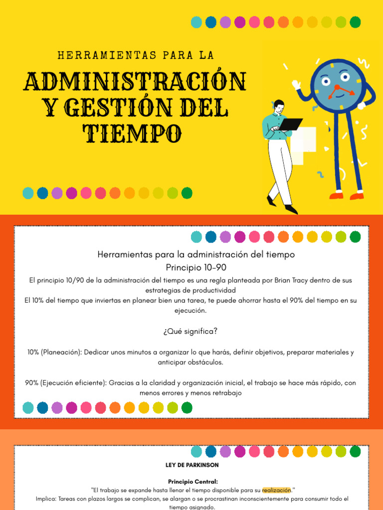 Herramientas Clave para la Gestión del Tiempo | PDF | Conceptos ...