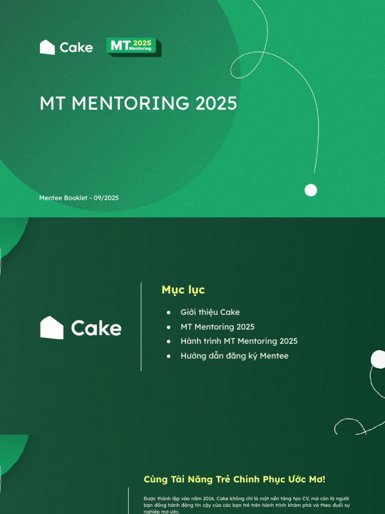 MT Mentoring 2025 - Mentee Booklet | PDF