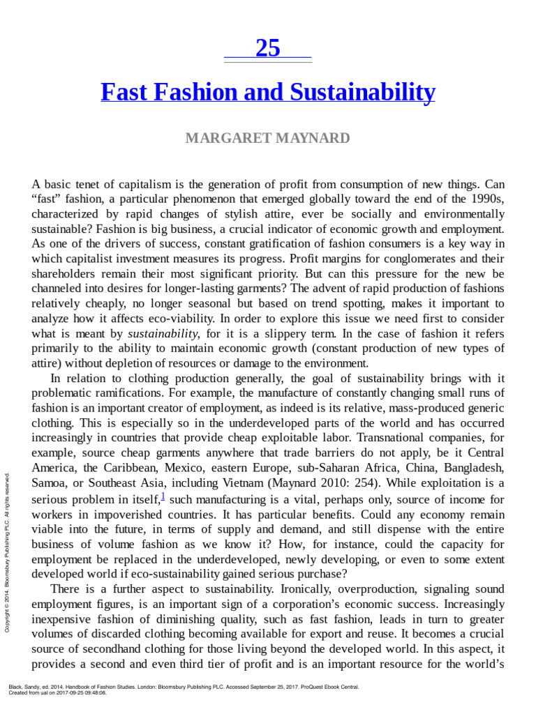 Handbook of Fashion Studies - (PG 547 - 561) | PDF | Fashion | Clothing