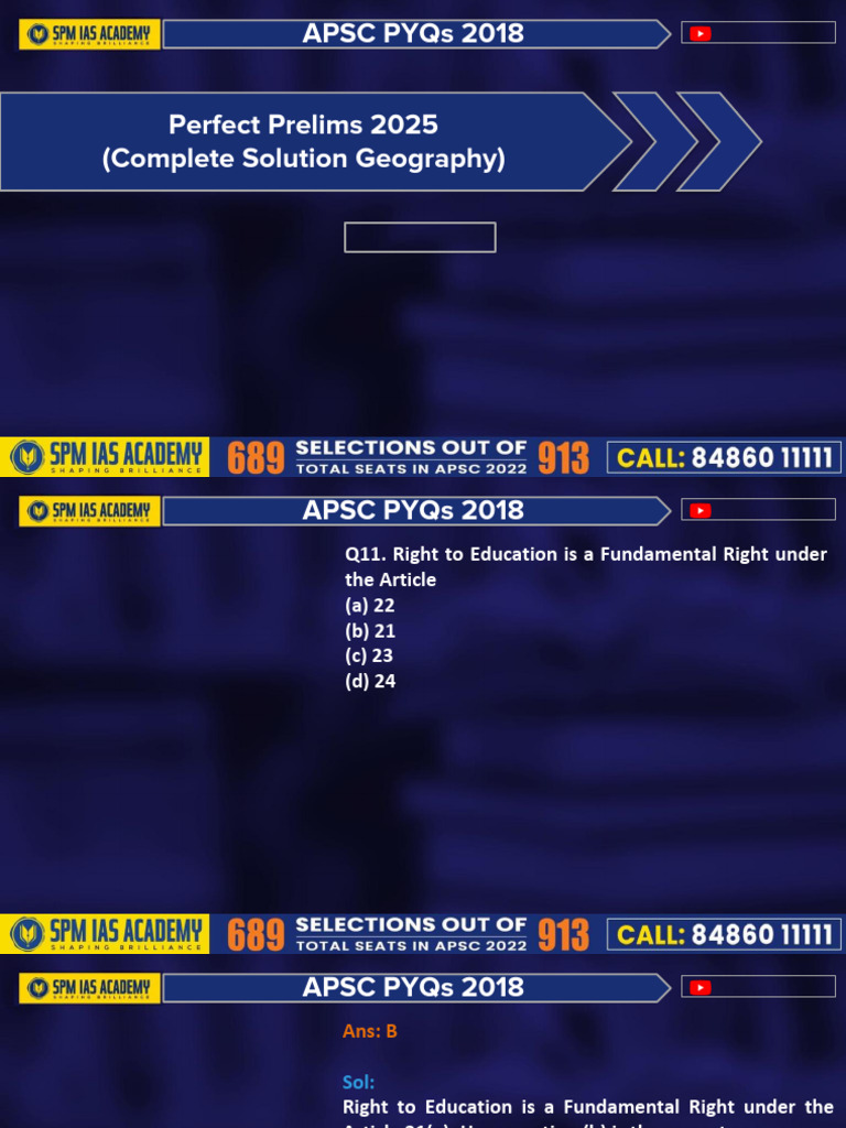 APSC Geography PYQs 2018 Solutions | PDF | Seawater | Exclusive ...