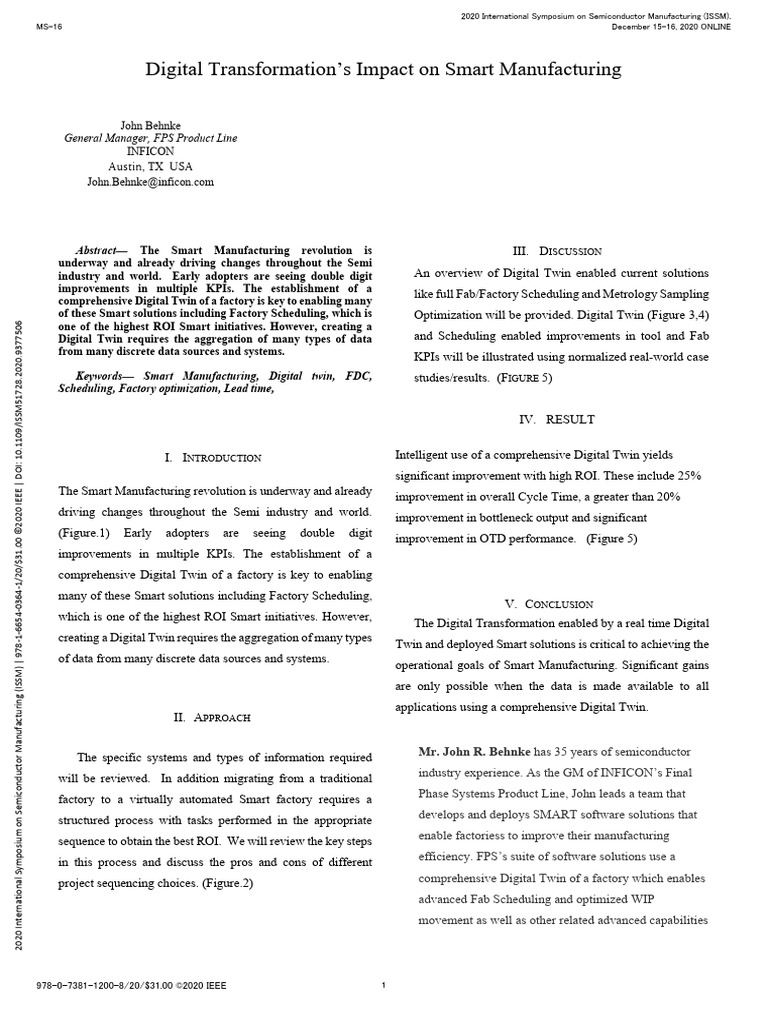 Digital Twin in Smart Manufacturing | PDF | Artificial Intelligence ...