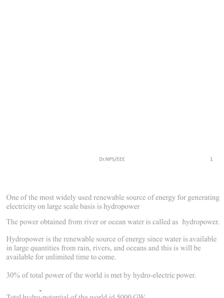 Essential Features of Hydro-Electric Power | PDF | Hydroelectricity | Dam
