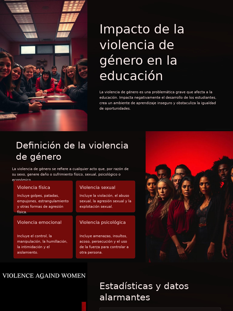 Impacto de la Violencia de Género en Educación | PDF | Violencia ...