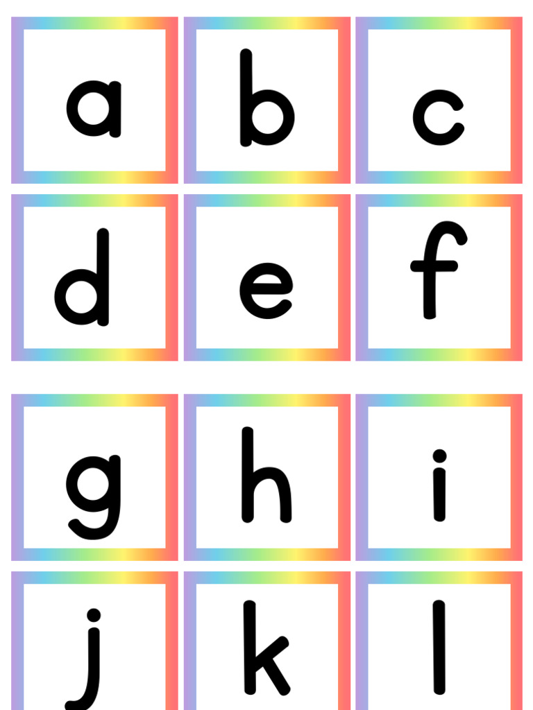 Lowercase Alphabet Ready To Print Edvantage World | PDF