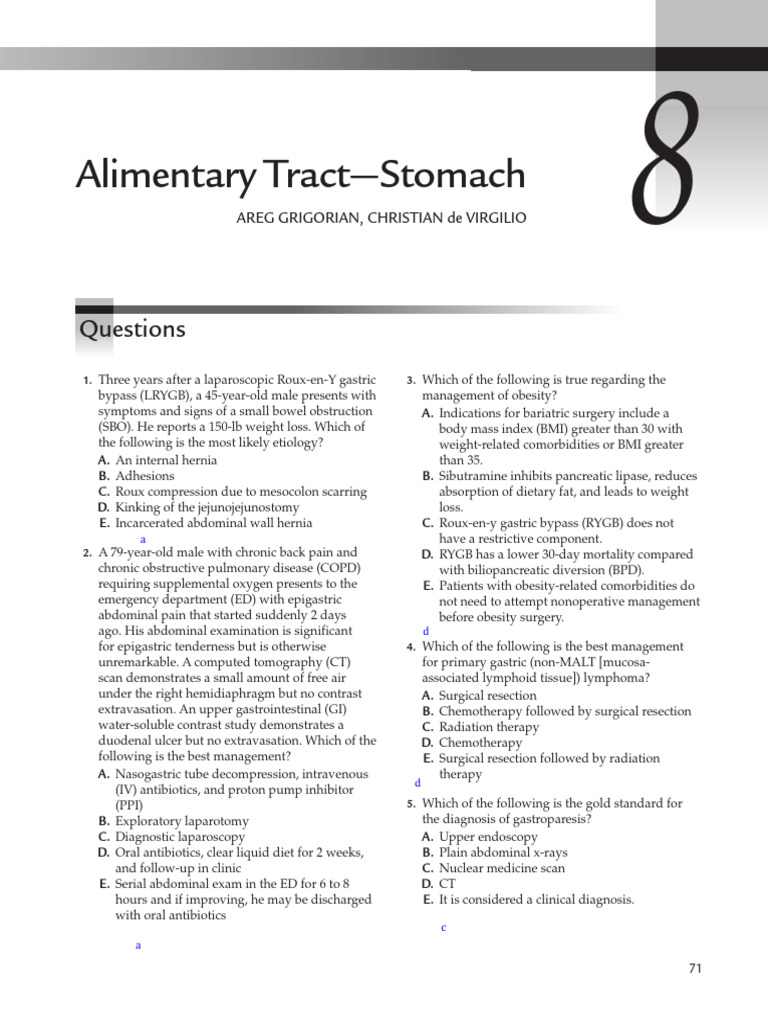 Postoperative Complications in Bariatric Surgery | PDF | Bariatric ...