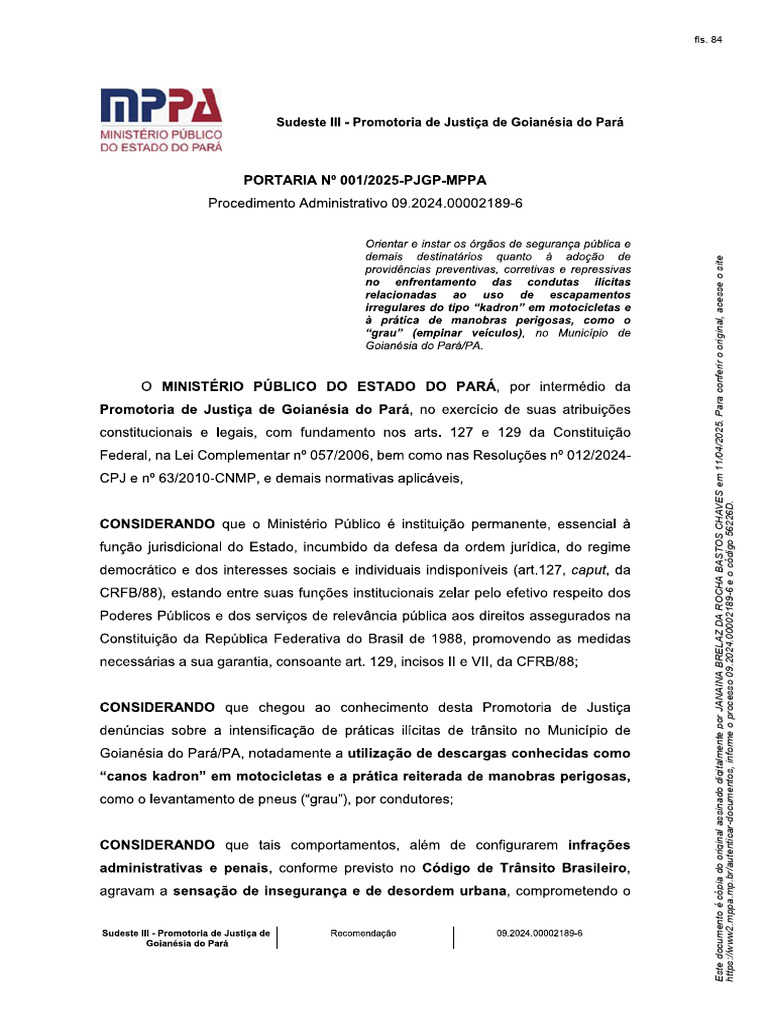 Cópia de Documento Assinado Digitalmente | PDF