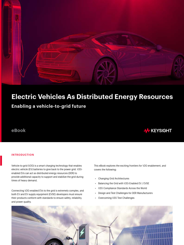 V2G: Electric Vehicles as Energy Resources | PDF | Electric Vehicle ...