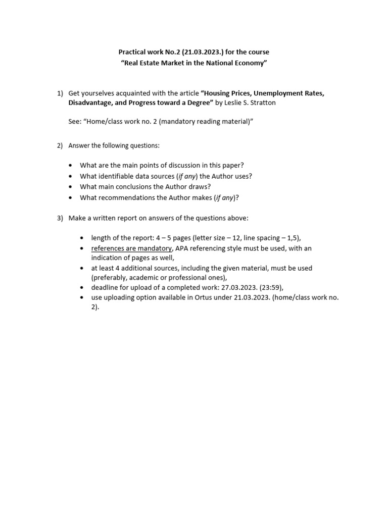 Practical Work 2 21.03.2023. | PDF