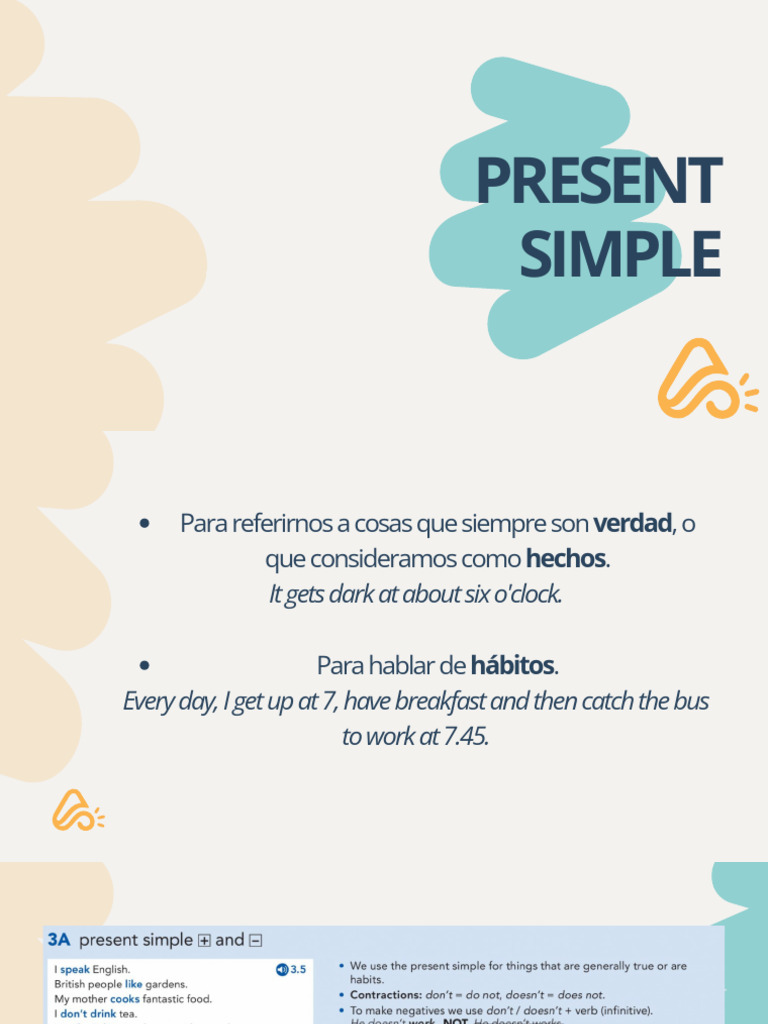 Uso del Presente Simple en Inglés | PDF