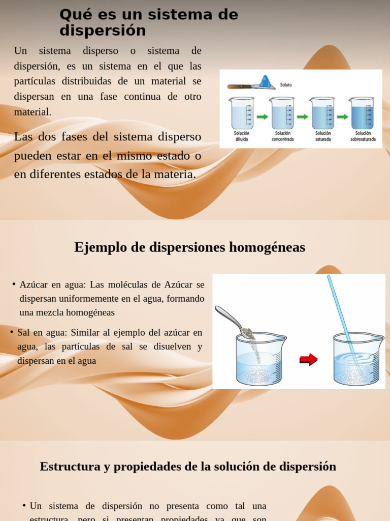Sistema Dispersos - Química 2BGU A-B | PDF | Coloide | Fase (materia)