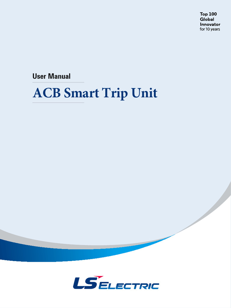 ACB Smart Trip Unit User Manual | PDF | Electrical Wiring | Relay