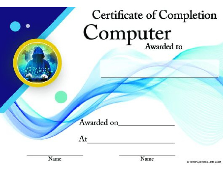 Computer Certificate | PDF