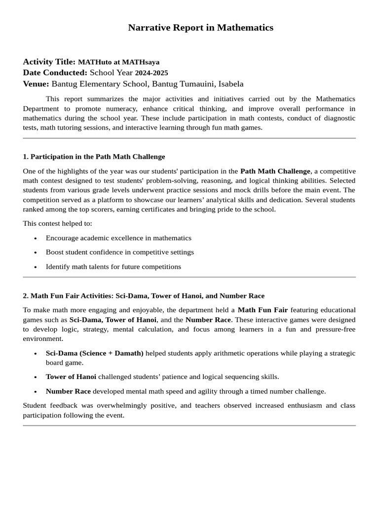 MATHuto: Enhancing Math Learning | PDF | Teachers | Mathematics