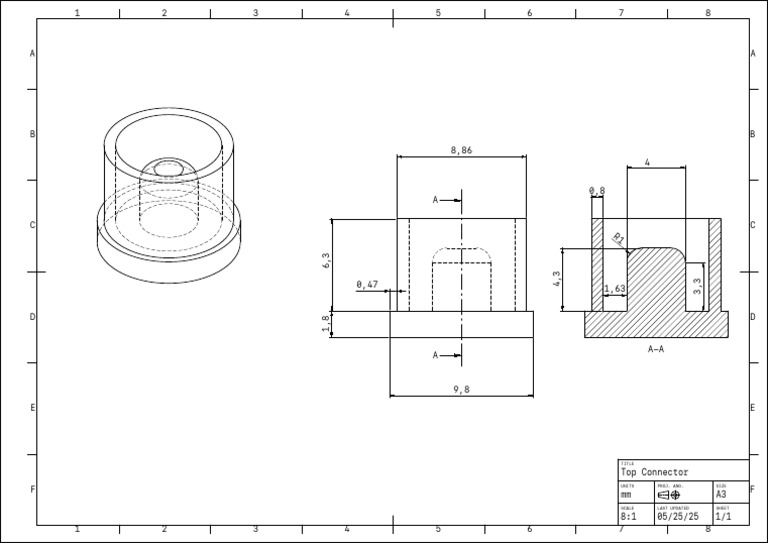 Top Connector Specifications Sheet | PDF