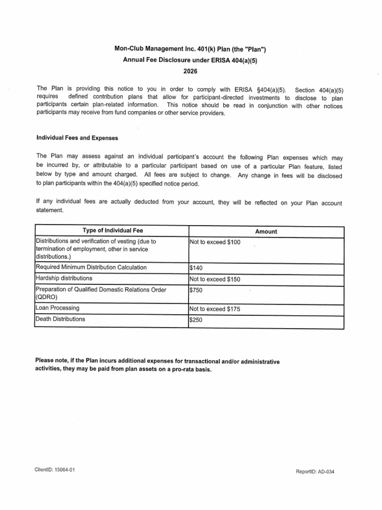 401K Notice | PDF