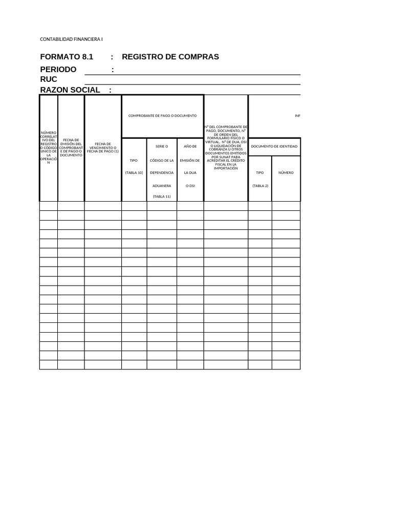 Registro de Compras y Ventas Contables | PDF | Contabilidad | Economias