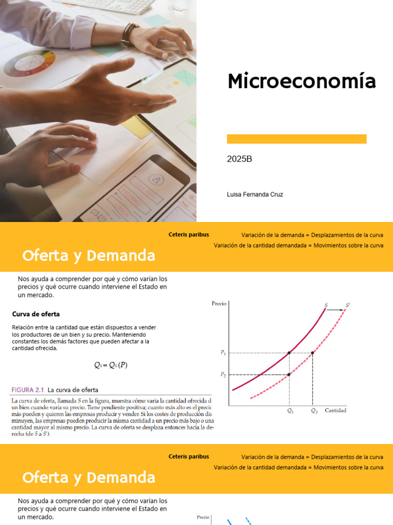 Oferta y Demanda en Microeconomía | PDF | Oferta (economía) | Oferta y ...