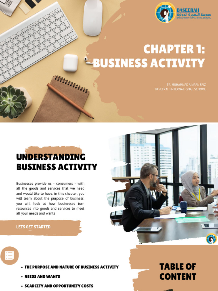 Understanding Business Activity Basics | PDF | Goods | Economies