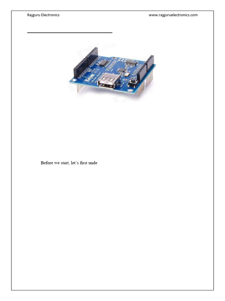 USB Host Shield for Arduino Guide | PDF | Usb | Arduino