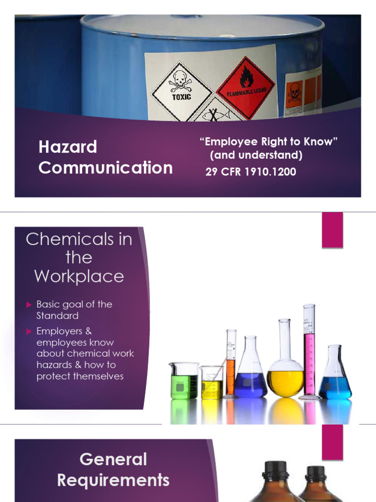 6 - Hazcom | PDF | Dangerous Goods | Occupational Safety And Health