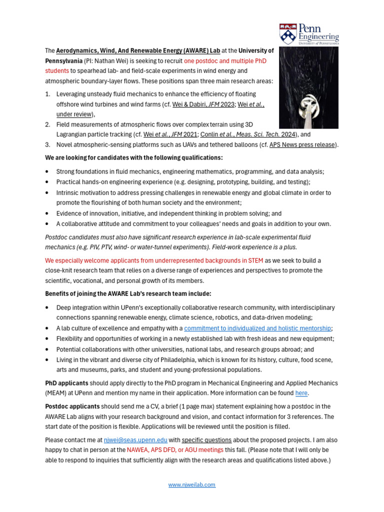 AWARE Lab Recruiting Announcement 2024 | PDF | Wound