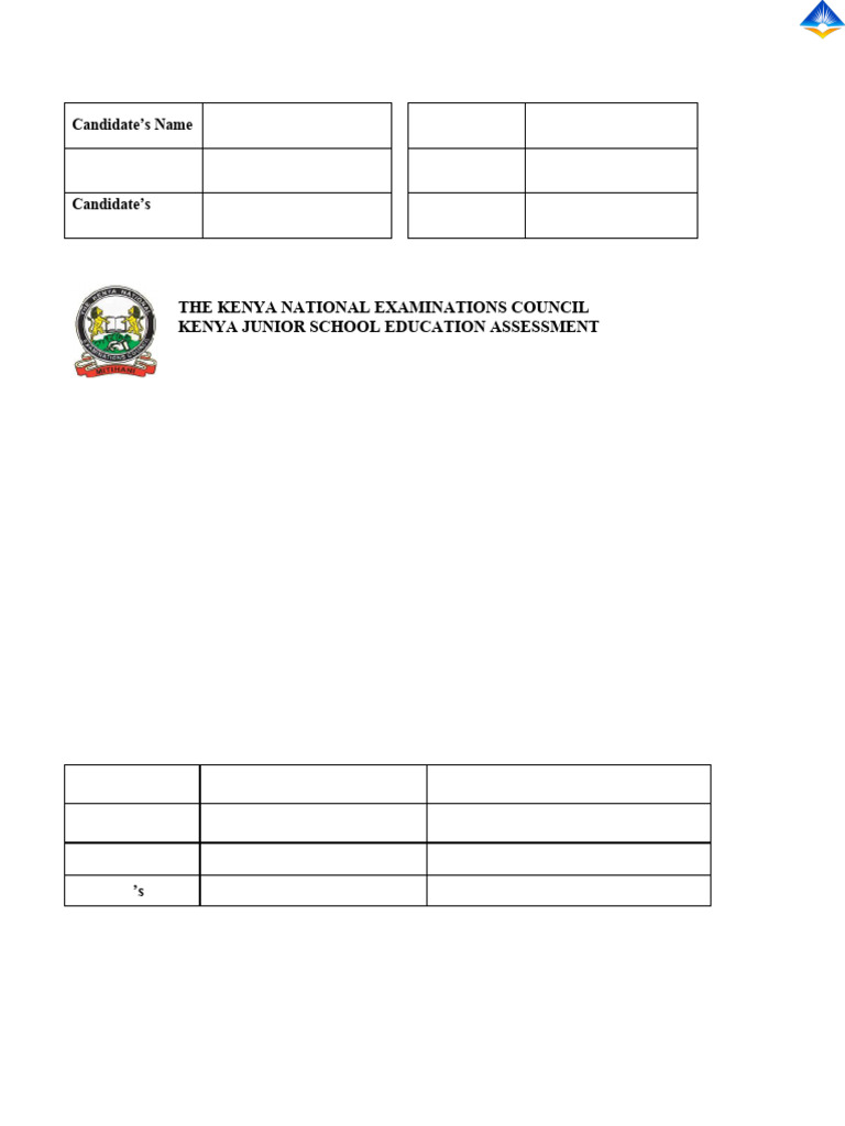 KJSEA Integrated Science Practical 2025 | PDF | Multiple Choice