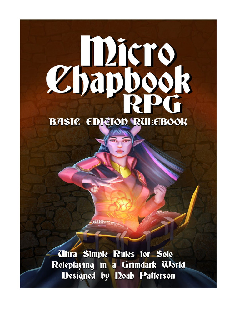 Micro Chapbook RPG Basic Rulebook | PDF | Dice | Tabletop Games