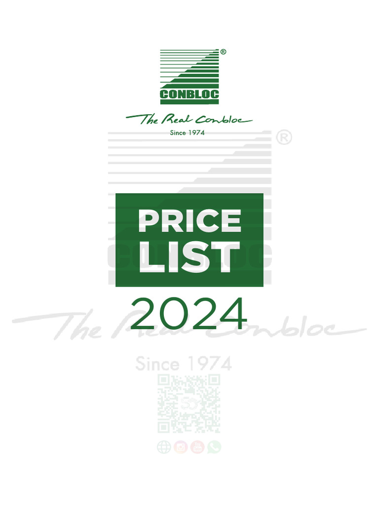 Price List CONBLOC | PDF