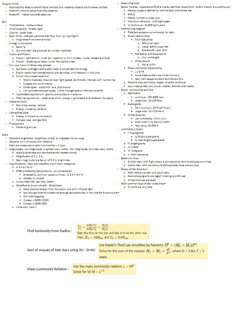 Astr Notes | PDF