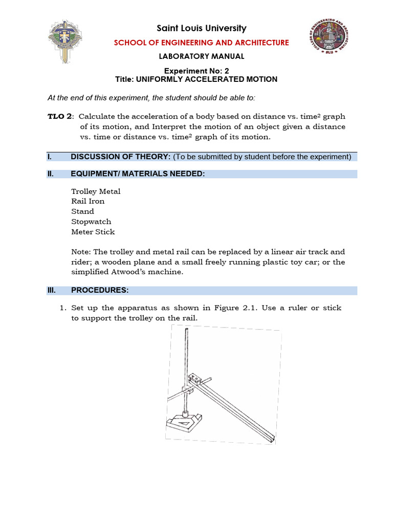 Uniformly Accelerated Motion Lab | PDF | Acceleration | Velocity
