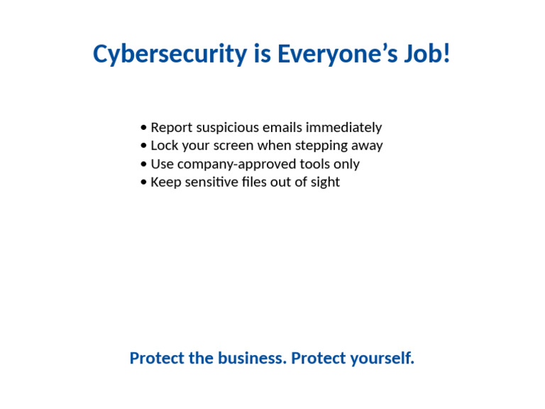 Essential Cybersecurity Tips for All Employees | PDF