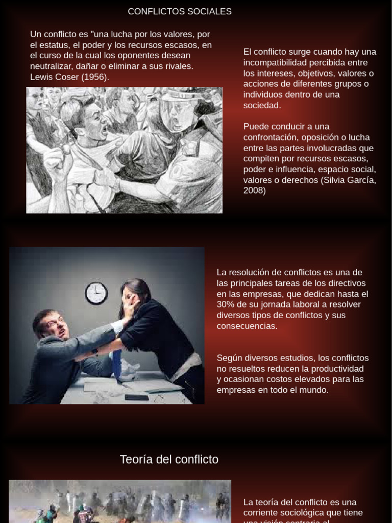 Conflictos Sociales | PDF | Conflicto (proceso) | Poder (social y político)