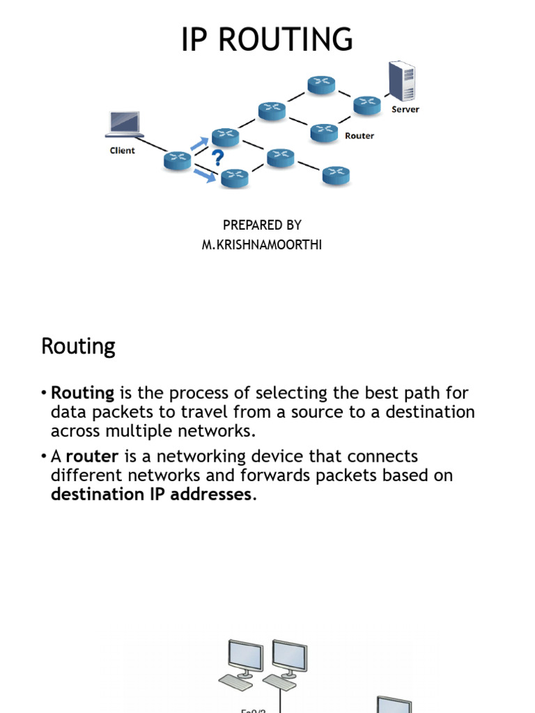 IP Routing: Concepts and Configuration | PDF | Routing | Router (Computing)