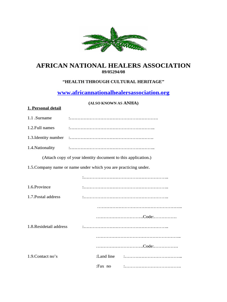 ANHA Membership Application Guide | PDF