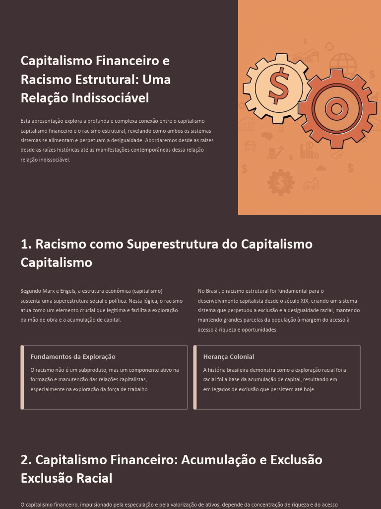 Capitalismo e Racismo Estrutural: Conexões | PDF | Discriminação e ...
