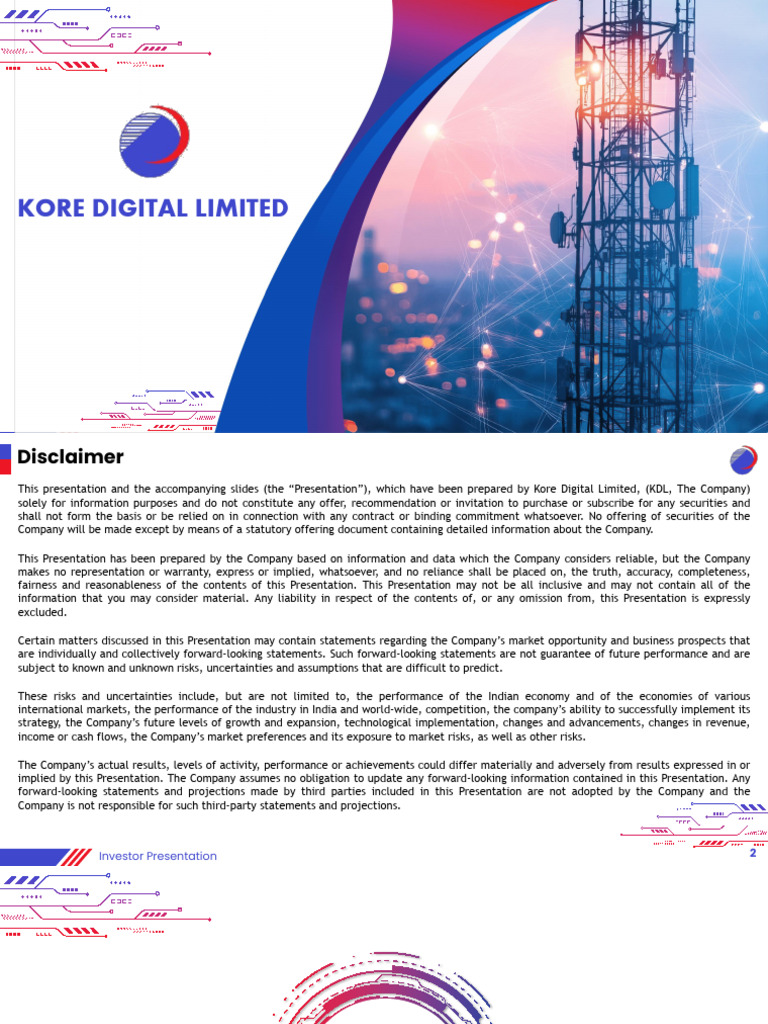 KOREDIGITAL 01092025153843 Kore Digital Limited - Q1 FY26 Investor ...
