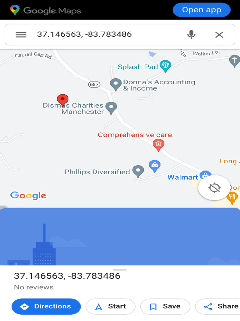 37.146563, - 83.783486 - Google Maps | PDF