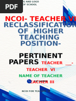 ECP Cover Page for Teacher VI Reclassification | PDF | Intelligence ...
