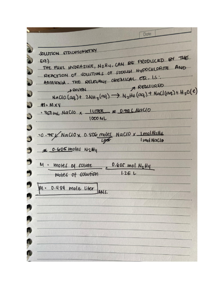 Some Old Chem Notes | PDF