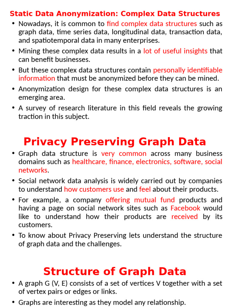 Static Data Anonymization-Chap3 | PDF | Time Series | Vertex (Graph Theory)